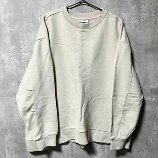 クラネ(CLANE)のCLANE OVER SIZE SWEAT TOPS グレージュ 2 M相当(スウェット)