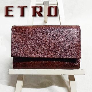 エトロ(ETRO)の良品 エトロ ETRO Wホック ３つ折り財布 ペイズリー PVC エナメル(財布)