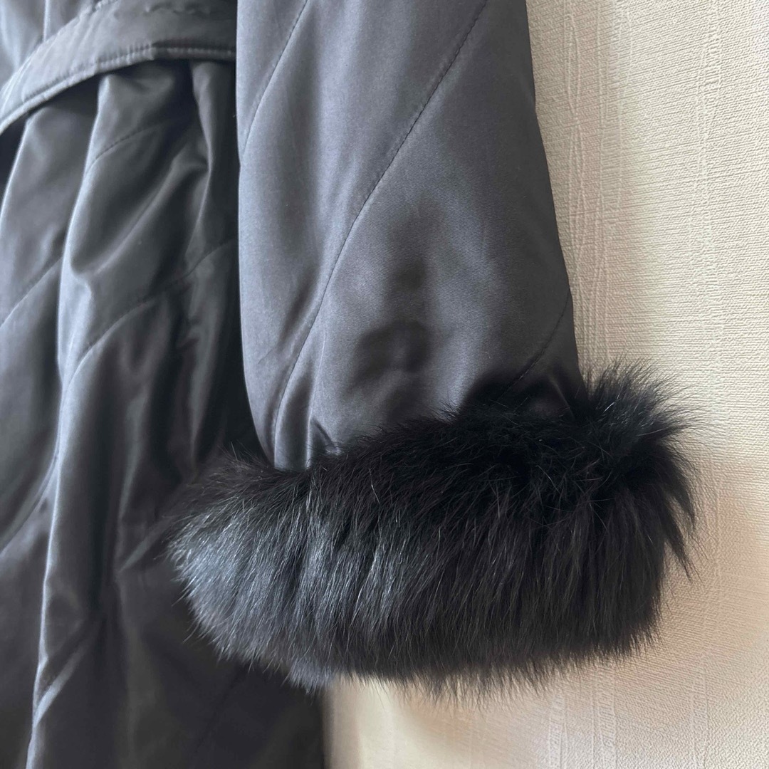【美品】シルク フォックス ファーコート