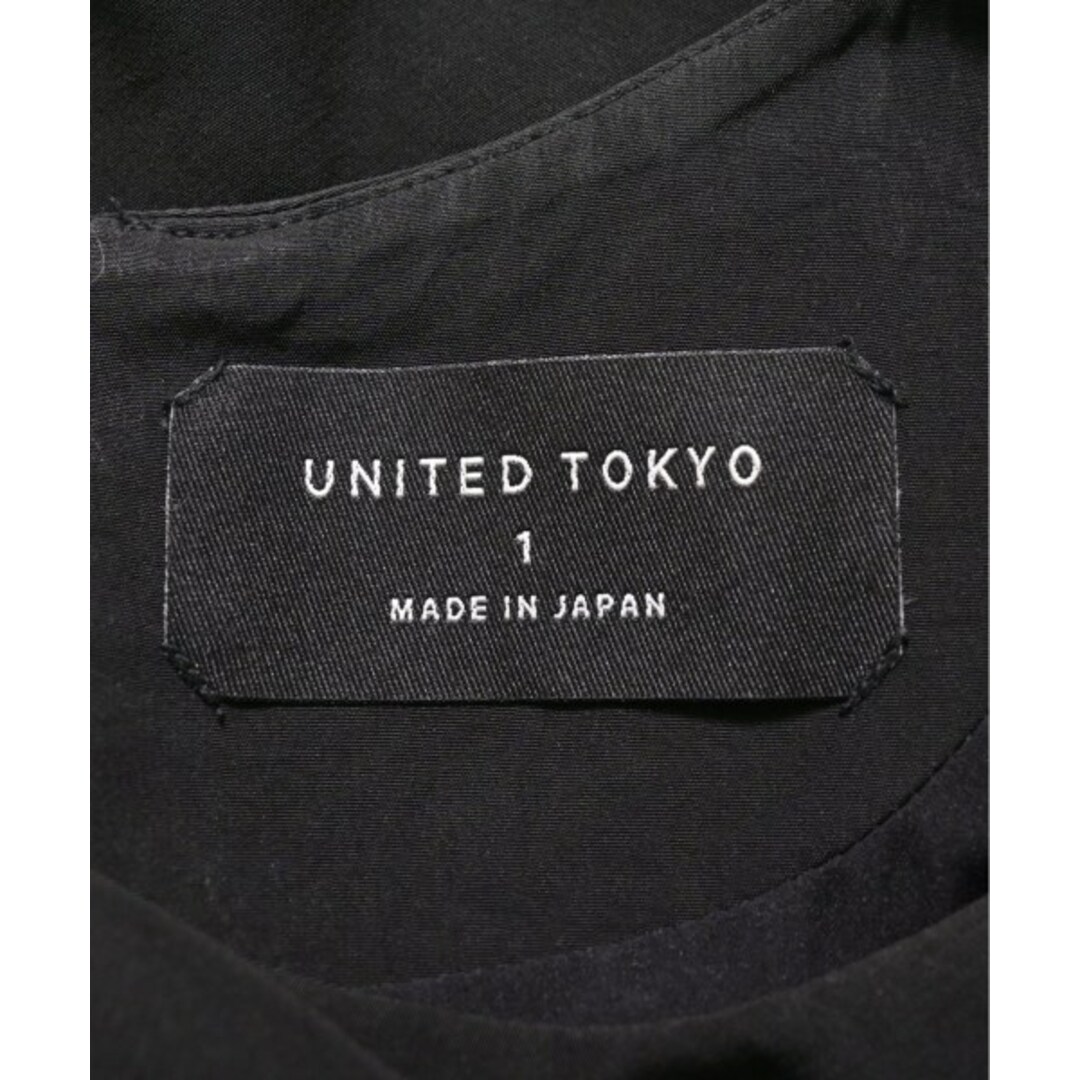 UNITED TOKYO(ユナイテッドトウキョウ)のUNITED TOKYO ユナイテッドトウキョウ ワンピース 1(S位) 黒 【古着】【中古】 レディースのワンピース(ひざ丈ワンピース)の商品写真