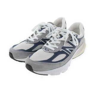 ニューバランス(New Balance)のNew Balance スニーカー 27.5cm 白x紺系xグレー 【古着】【中古】(スニーカー)