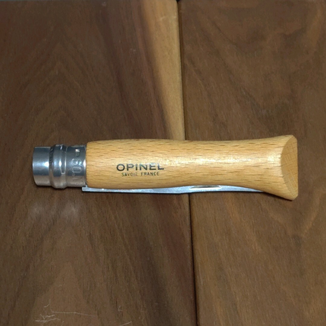 OPINEL(オピネル)の【中古】折りたたみナイフ　OPINEL #9 スポーツ/アウトドアのアウトドア(調理器具)の商品写真