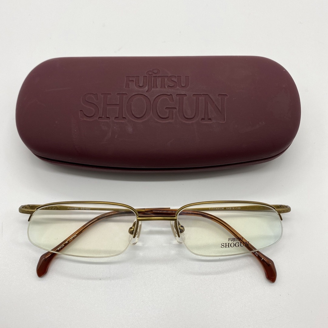 富士通(フジツウ)の鯖江のメガネフレーム SHOGUN TITAN SG-002男女兼用 メンズのファッション小物(サングラス/メガネ)の商品写真
