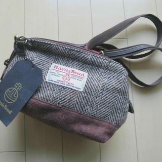 ハリスツイード(Harris Tweed)の【新品・未使用】ハリスツイード　ショルダーバッグ　ブラウン(ショルダーバッグ)