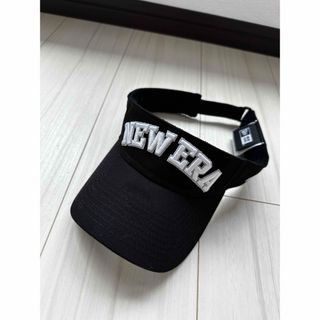 ニューエラー(NEW ERA)の【ゴルフ】 サンバイザー NEW ERA ブラック × ホワイト 新品未使用(その他)