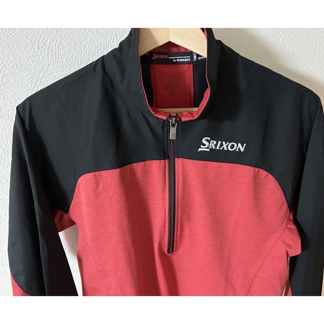 Srixon(スリクソン)のSRIXON スリクソン ゴルフ 長袖シャツ ハーフジップメンズM【未使用近い】 スポーツ/アウトドアのゴルフ(ウエア)の商品写真