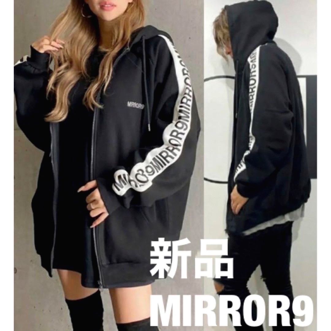 mirror9 - 新品 MIRROR9 ラインロゴ hoodieの通販 by GUMI's shop ...