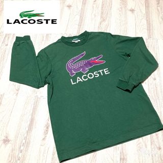 LACOSTE - 【値下げ】LACOSTE ラコステ ビッグロゴプリントクルー