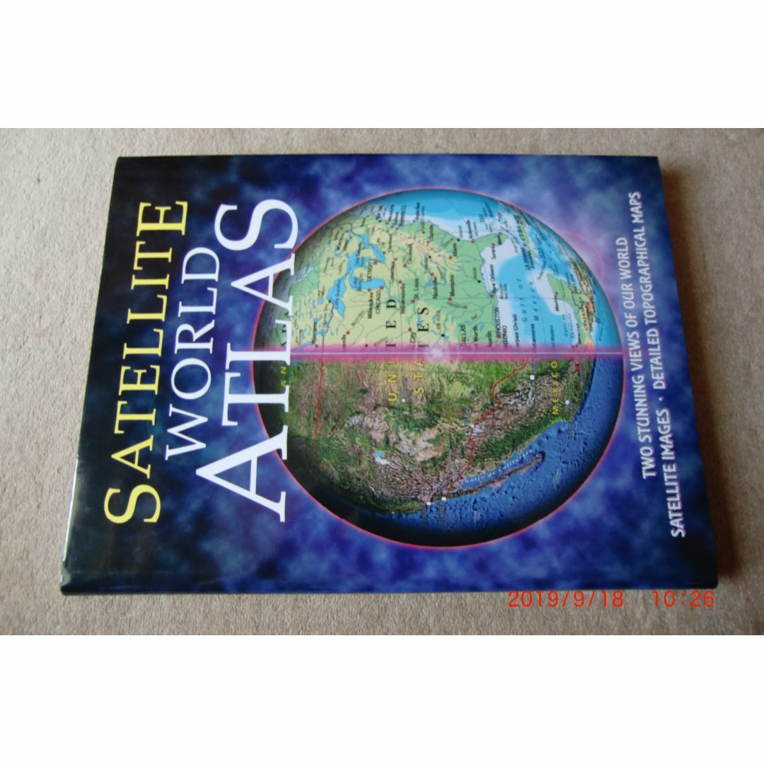 衛星写真世界地図帳(英文)他5冊のサムネイル