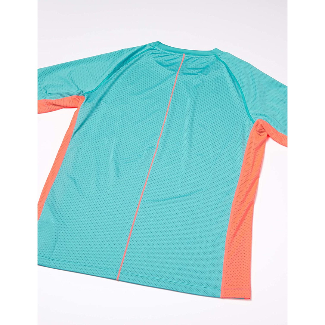 asics(アシックス)のasics アシックス テニスウェア半袖Tシャツ 2041A120青メンズM新品 スポーツ/アウトドアのテニス(ウェア)の商品写真