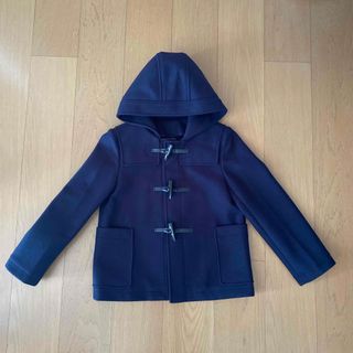 ジーユー(GU)のGU キッズ ストレッチダッフルコート +E  NAVY 140(その他)