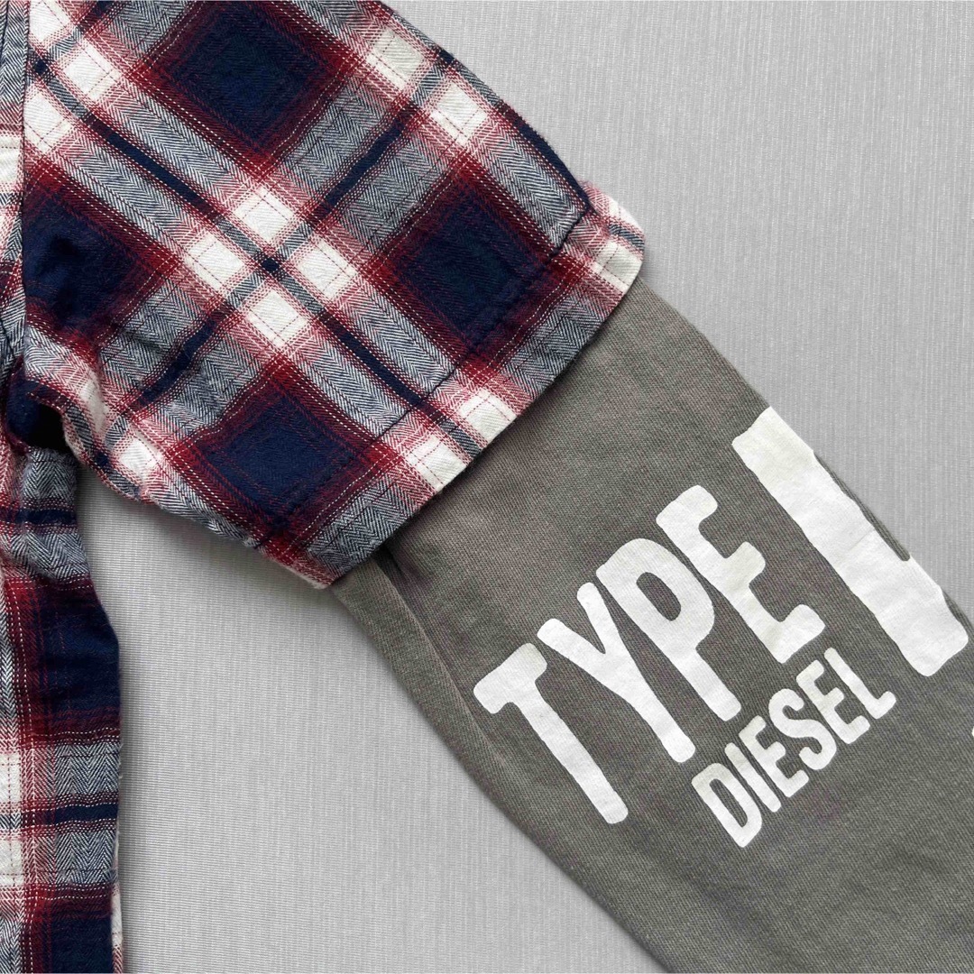 DIESEL(ディーゼル)のDIESEL キッズ シャツ キッズ/ベビー/マタニティのキッズ服男の子用(90cm~)(ブラウス)の商品写真