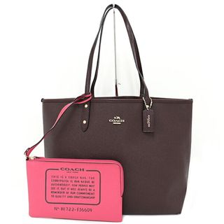 コーチ COACH リバーシブル トートバッグ ショルダーバッグ ポーチ付き