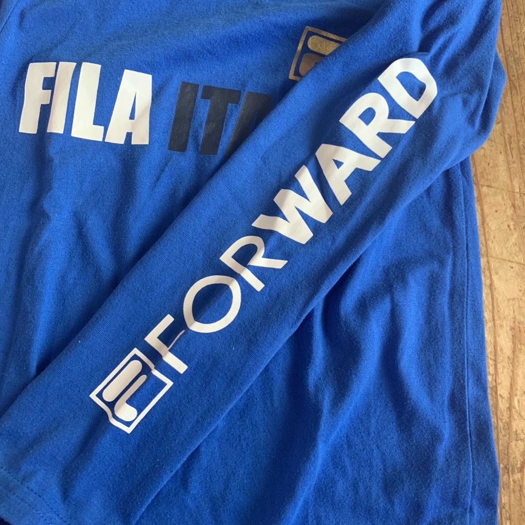 FILA(フィラ)のFILA ロンT 黒　青　140 2枚セット　フィラ キッズ/ベビー/マタニティのキッズ服男の子用(90cm~)(Tシャツ/カットソー)の商品写真