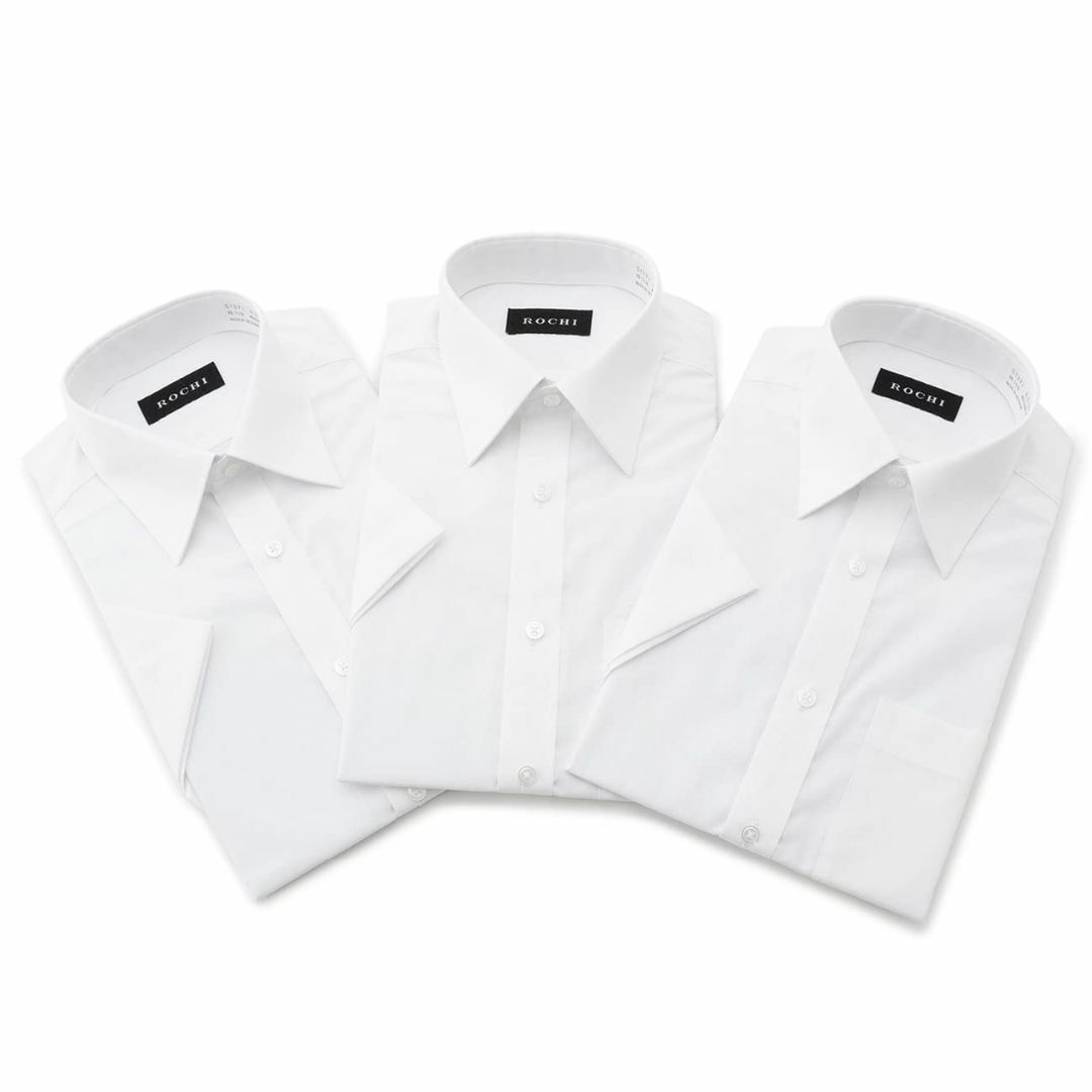 アオキ 半袖 シャツ3点セット 形態安定抗菌防臭加工綿高混率立体縫製ビジネス メ