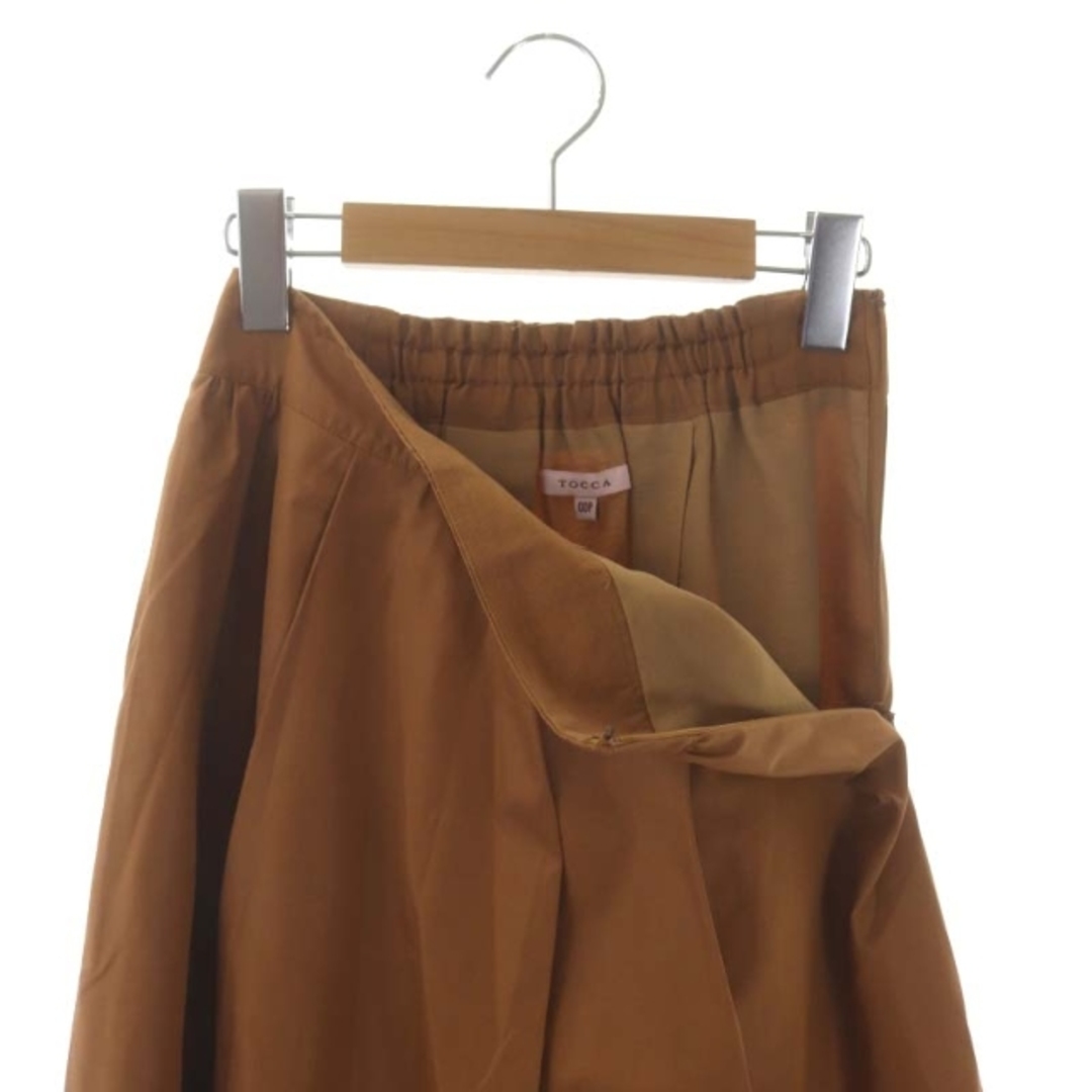TOCCA(トッカ)のトッカ プリーツスカート ミモレ丈 ロング フレア OOP 茶色 ブラウン レディースのスカート(ロングスカート)の商品写真