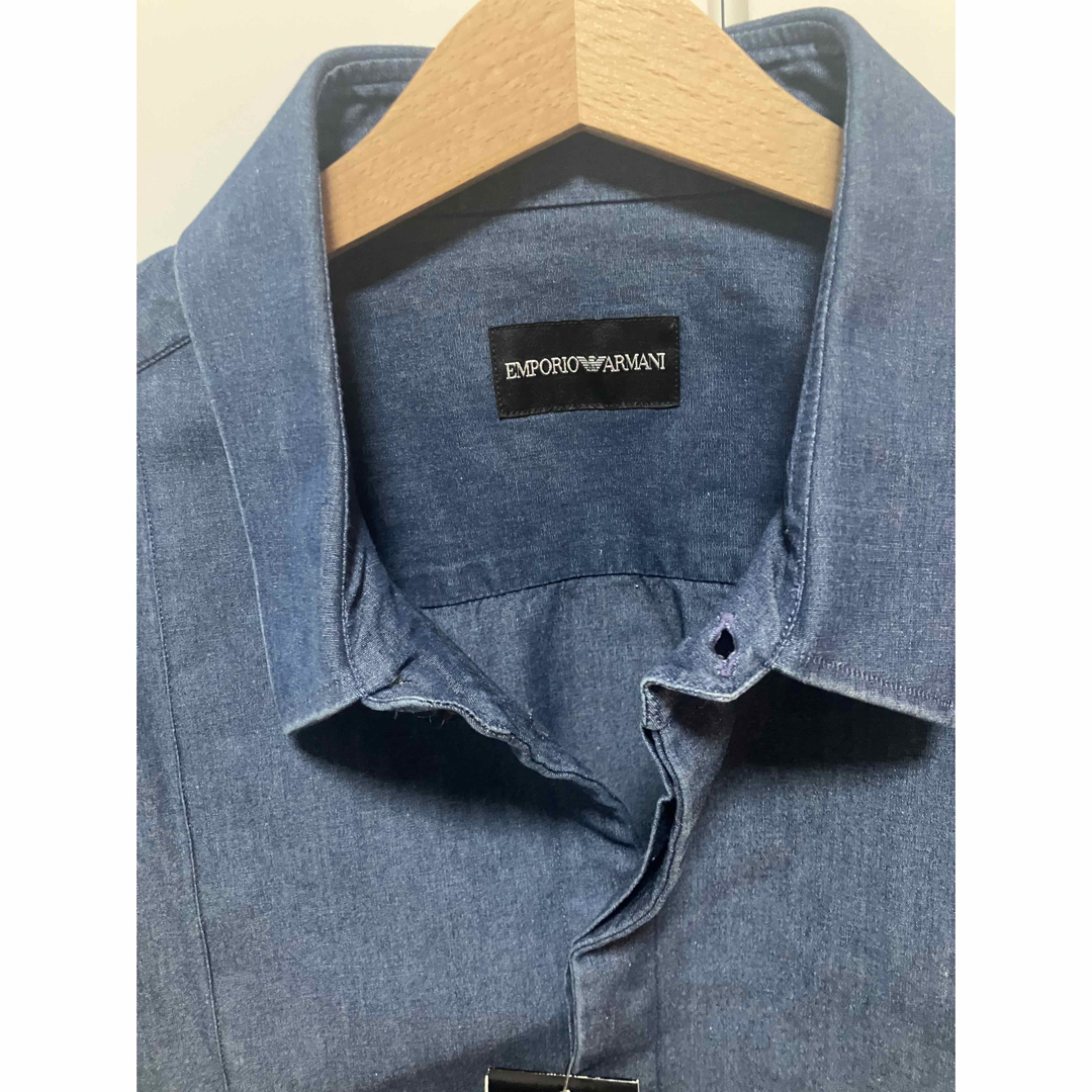 Emporio Armani(エンポリオアルマーニ)の新品　エンポリオアルマーニ　シャツ　ジャケット メンズのジャケット/アウター(Gジャン/デニムジャケット)の商品写真