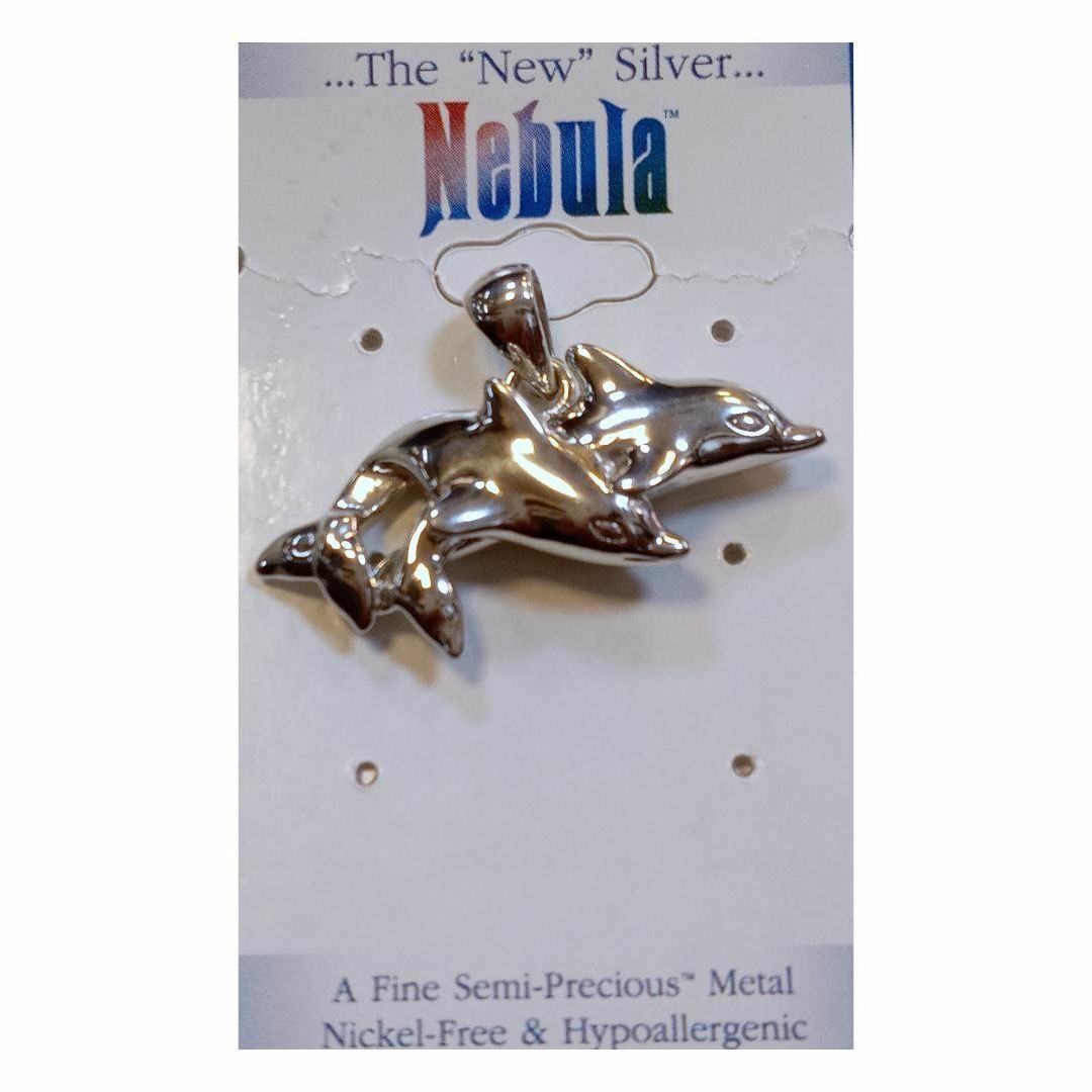 Nebula: Double Dolphins Pendant レディースのアクセサリー(ネックレス)の商品写真