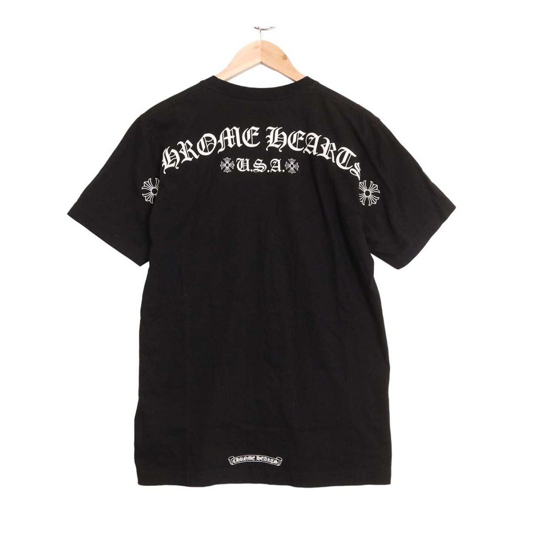 クロムハーツ バック アーチ ロゴ Tシャツ 2212 304 0070 メンズ ブラック CHROME HEARTS  【アパレル・小物】トップス