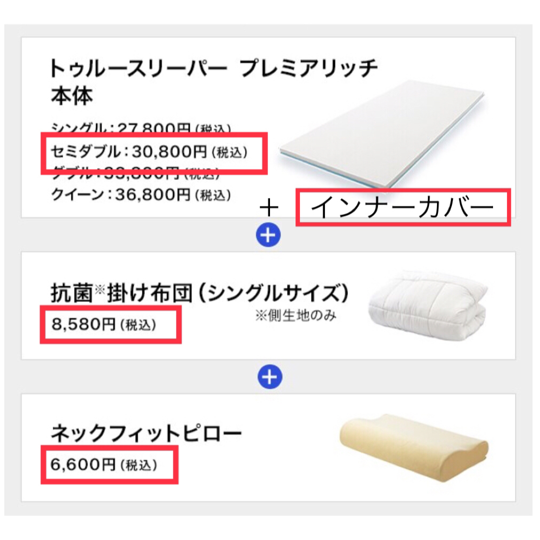 True Sleeper - トゥルースリーパープレミアリッチ セミダブル 【新品