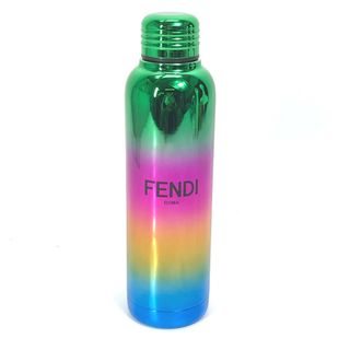 フェンディ(FENDI)のフェンディ FENDI ウォーターボトル 水筒 ノベルティ 非売品 レインボー ロゴ タンブラー ステンレススチール マルチカラー 未使用(タンブラー)