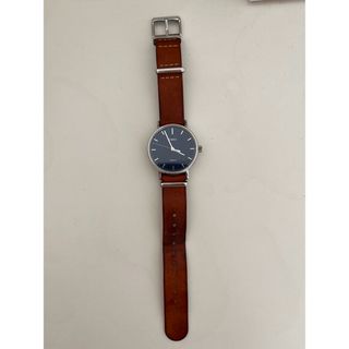 《美品》TIMEX 腕時計 シルバー メンズ クォーツ シンプル ラウンドb