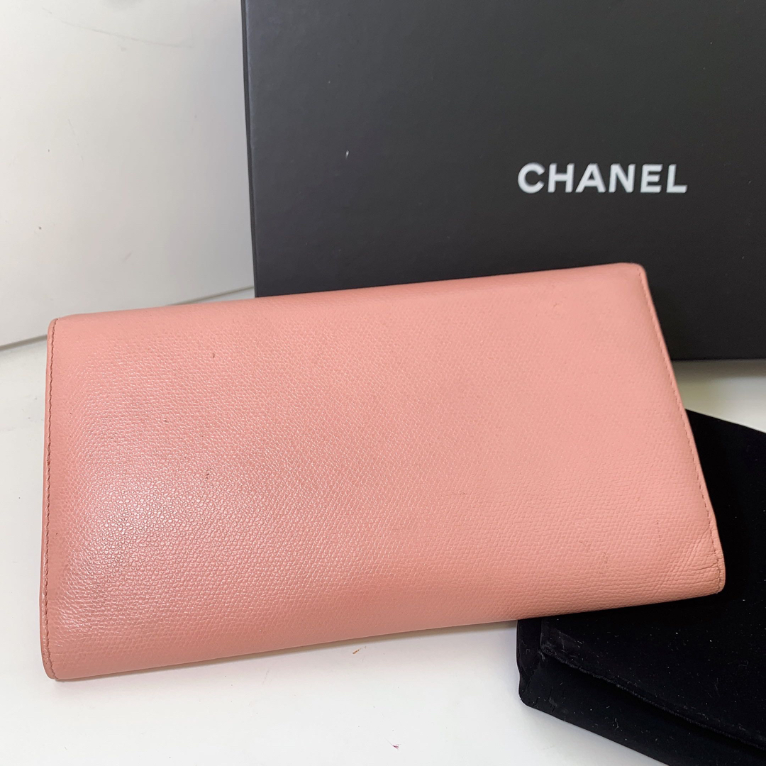 CHANEL(シャネル)のCHANEL シャネル レザー ロングウォレット 美品 レディースのファッション小物(財布)の商品写真