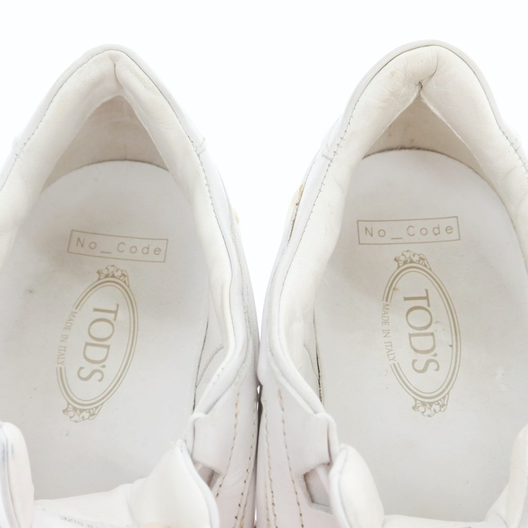 トッズ TOD´S レザー スニーカー ホワイト【サイズ7】【メンズ】-