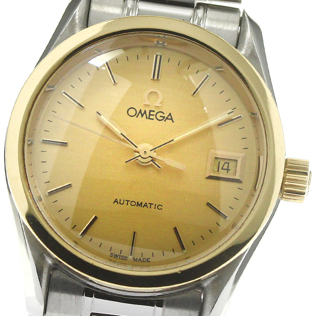 オメガ OMEGA クラシック YGベゼル デイト 自動巻き レディース 良品 _778118