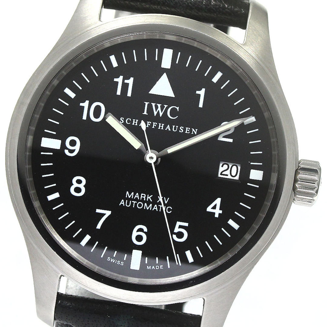 IWC SCHAFFHAUSEN IW325301 パイロットウォッチ マークXV デイト 自動巻き メンズ 良品 _773210