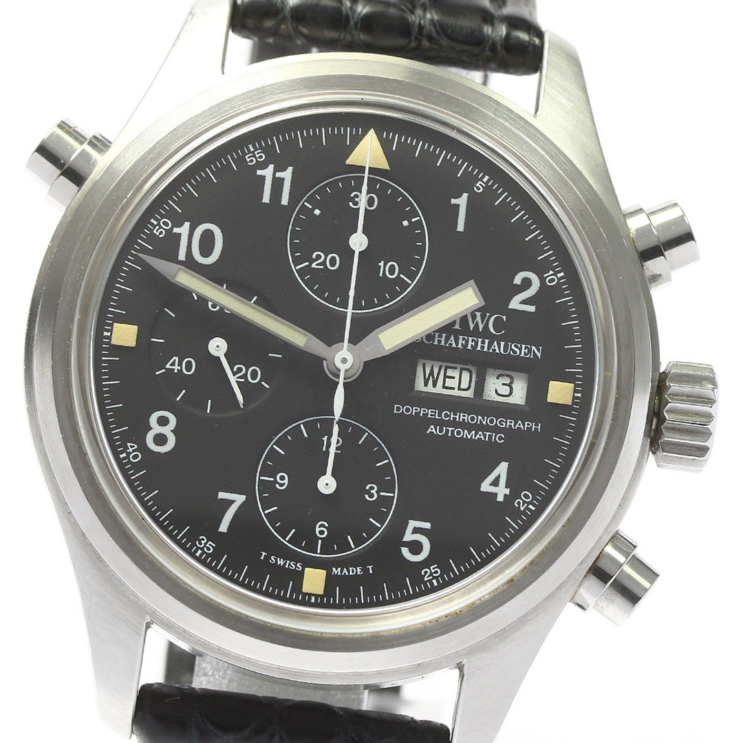 IWC(インターナショナルウォッチカンパニー)のIWC IWC SCHAFFHAUSEN 3711-003 ドッペル クロノグラフ 自動巻き メンズ 良品 保証書付き_779018 メンズの時計(腕時計(アナログ))の商品写真