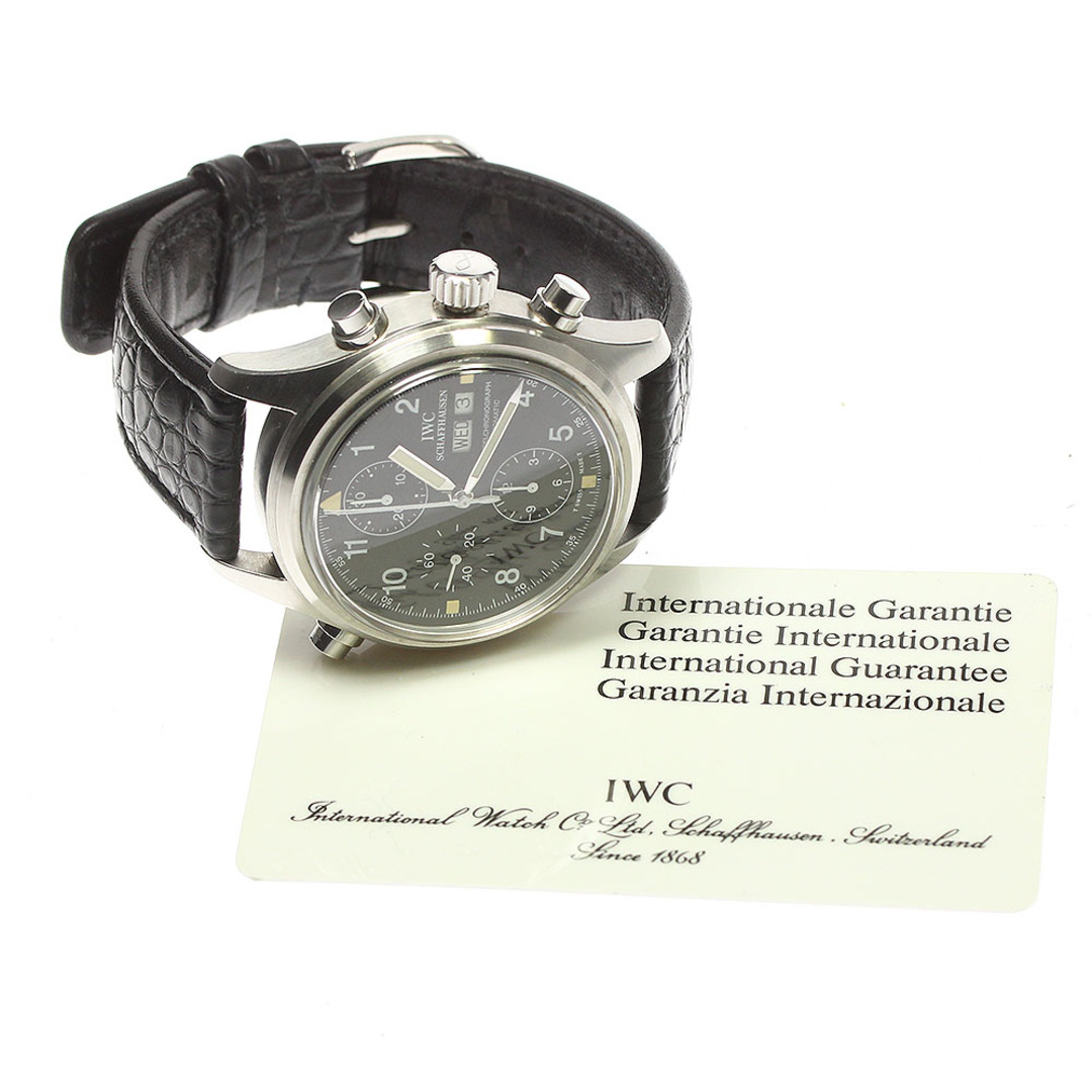 IWC(インターナショナルウォッチカンパニー)のIWC IWC SCHAFFHAUSEN 3711-003 ドッペル クロノグラフ 自動巻き メンズ 良品 保証書付き_779018 メンズの時計(腕時計(アナログ))の商品写真