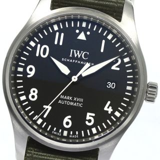 インターナショナルウォッチカンパニー(IWC)のIWC SCHAFFHAUSEN IW327009 パイロットウォッチ マークXVIII デイト 自動巻き メンズ 箱・保証書付き_778678(腕時計(アナログ))