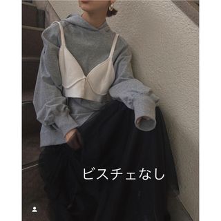 LAYERED BUSTIER HOODIE パーカーのみ