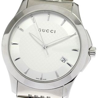 グッチ(Gucci)のグッチ GUCCI 126.4/YA126401 Gタイムレス クォーツ メンズ 良品 箱・保証書付き_778695(腕時計(アナログ))