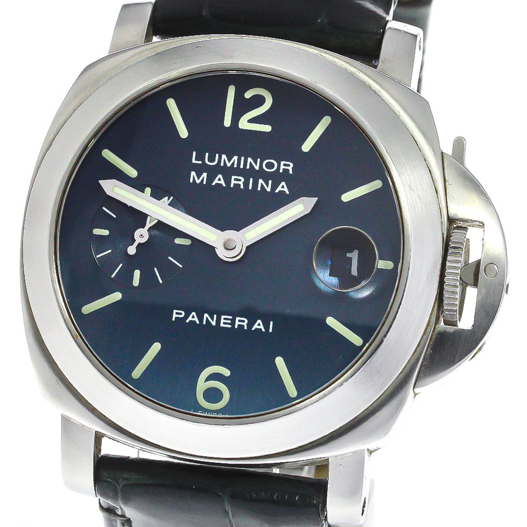 外箱内箱保証書ケースサイズパネライ PANERAI PAM00070 ルミノールマリーナ デイト スモールセコンド 自動巻き メンズ 箱・保証書付き_779081