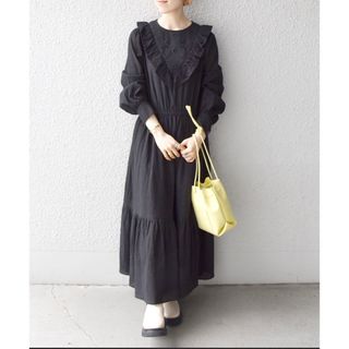 シップス(SHIPS)の⭐︎新品⭐︎ SHIPS any: フラワー カットワーク ロング ワンピース(ロングワンピース/マキシワンピース)