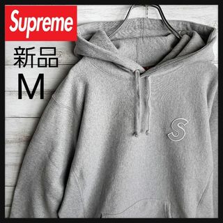 シュプリーム(Supreme)の【新品未使用】シュプリーム Sロゴ ミニ パーカー 肉厚 ワッペンロゴ M(パーカー)