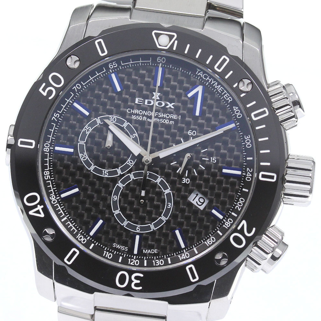 EDOX - エドックス EDOX 10221-3M-NIBL12 クロノオフショア1 クロノ ...