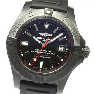 ブライトリング(BREITLING)のブライトリング BREITLING M17330 アベンジャー シーウルフ ブラックスティール 1000本限定 デイト 自動巻き メンズ 良品 _780598(腕時計(アナログ))