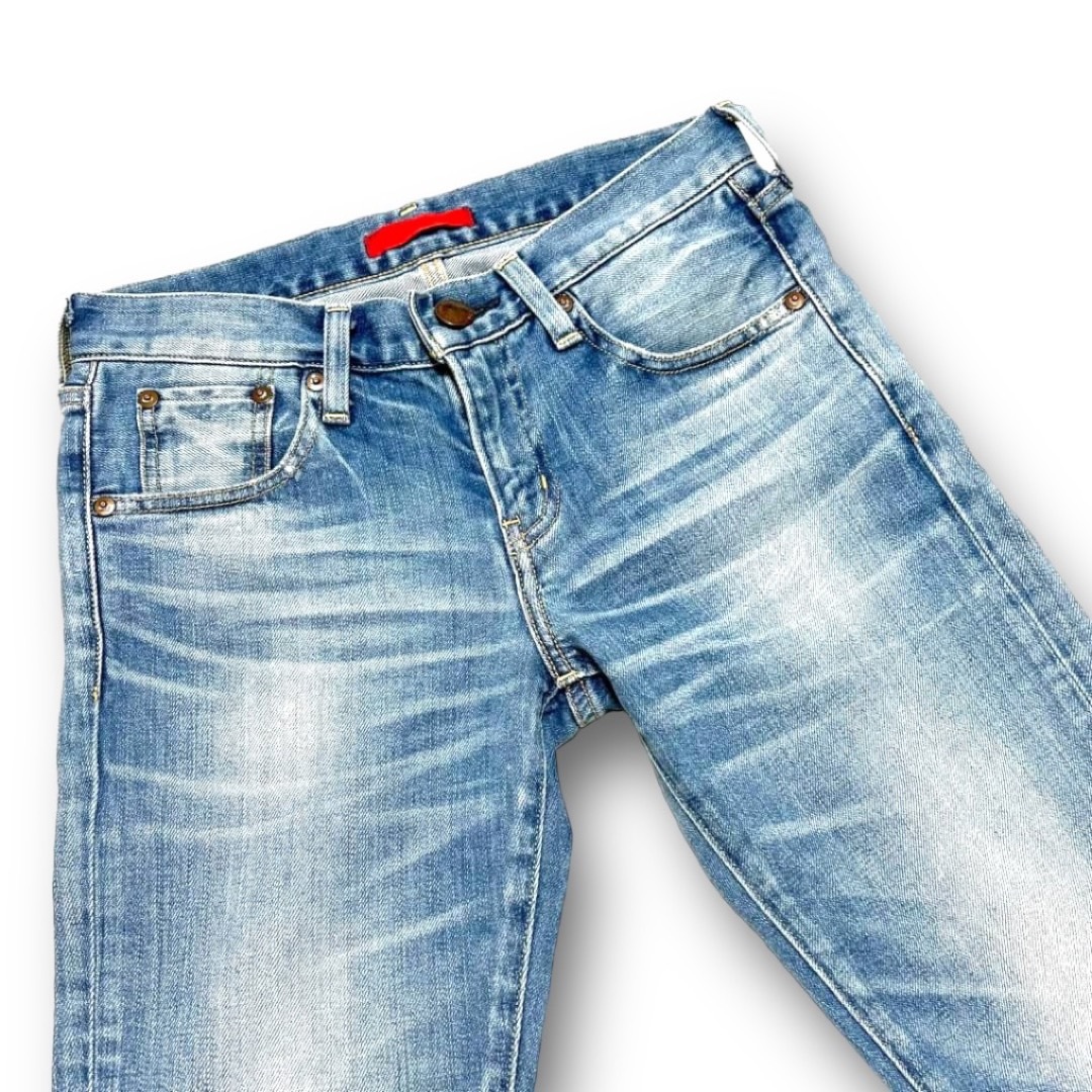 RED CARD 64503 ボーイフレンドデニム ストレッチ サイズ22 REDCARD 64503ボーイフレンドデニム spickandspan購入22