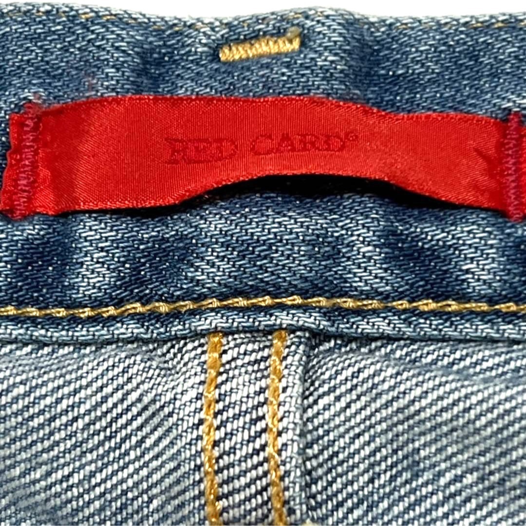 RED CARD 64503 ボーイフレンドデニム ストレッチ サイズ22 REDCARD 64503ボーイフレンドデニム spickandspan購入22