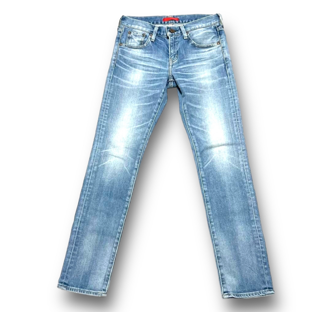 RED CARD 64503 ボーイフレンドデニム ストレッチ サイズ22 REDCARD 64503ボーイフレンドデニム spickandspan購入22