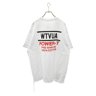 ダブルタップス(W)taps)のWTAPS ダブルタップス 22AW POWER-T / SS パワーバックロゴプリント 半袖Tシャツ ホワイト 22217OND-CSM01(Tシャツ/カットソー(半袖/袖なし))