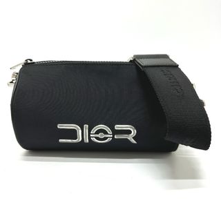 ディオール(Dior)のディオール Dior ローラーバッグ 空山基コラボ 斜め掛け ショルダーバッグ レザー/ナイロン ブラック 美品(ショルダーバッグ)