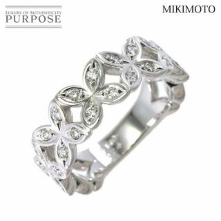 ミキモト(MIKIMOTO)のミキモト MIKIMOTO 11号 リング ダイヤ 0.24ct K18 WG ホワイトゴールド 750 指輪 VLP 90203855(リング(指輪))