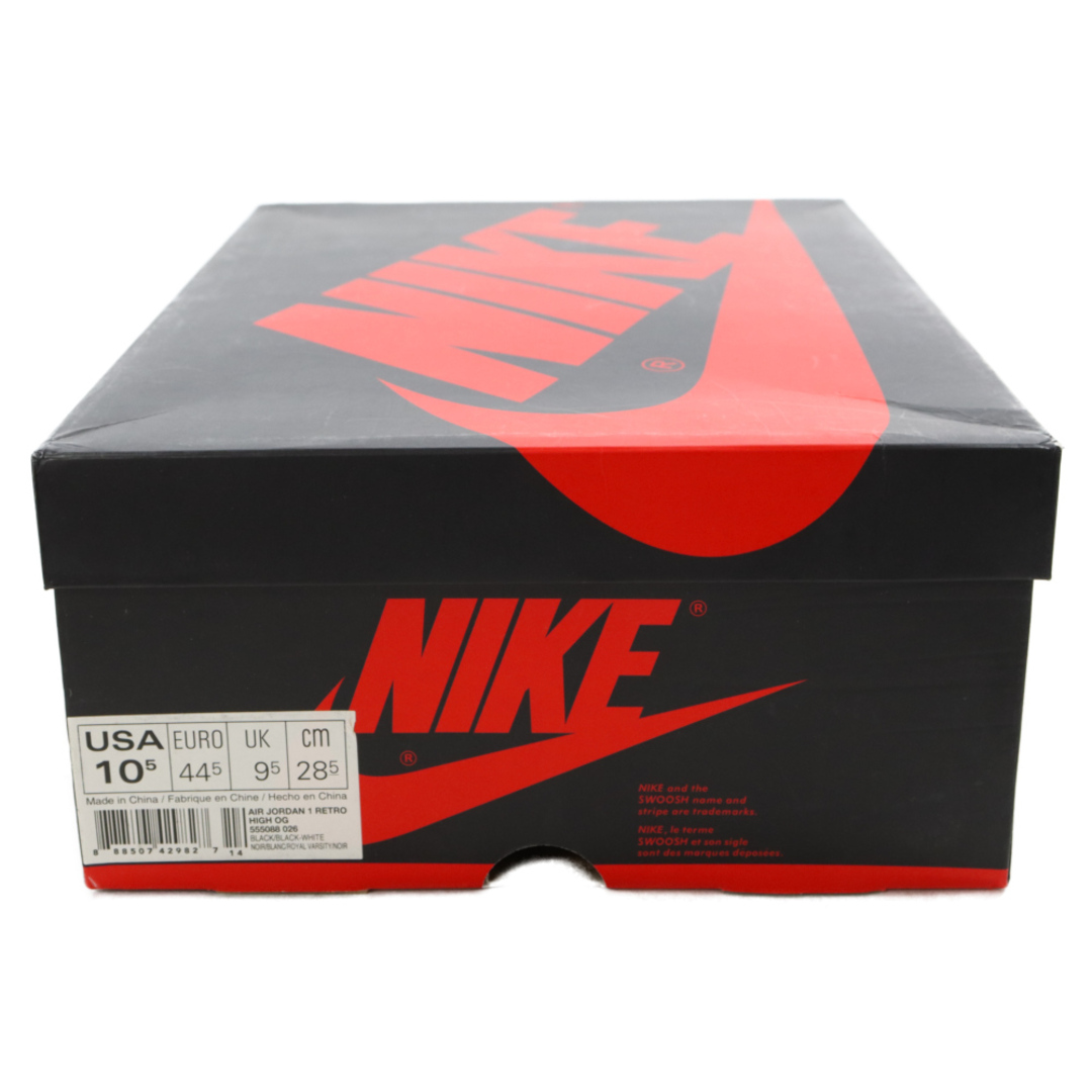 NIKE ナイキ AIR JORDAN 1 RETRO HIGH OG TOP 3 555088‐026 エアジョーダン1 トップ3 ハイカットスニーカー US10.5/28.5cm ブラック/レッド/ブルー