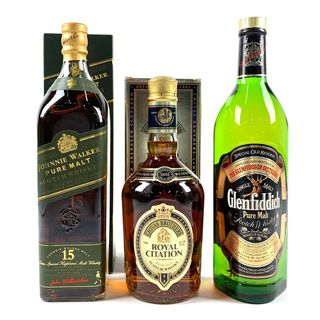 希少レア、Glenfiddich スペシャルOLDリザーブ、グリーン瓶ボトル