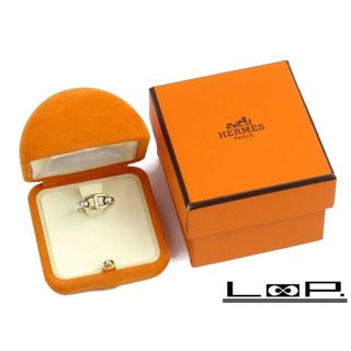 エルメス(Hermes)の■美品■ヴィンテージ■　エルメス シェーヌダンクル リング コンビ K18 YG SV #48 箱 【59292】(リング(指輪))