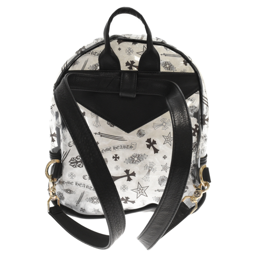 Chrome Hearts(クロムハーツ)のCHROME HEARTS クロムハーツ PVC BACK TO SCHOOL PVCレザー切り替えバックパック リュック ブラック/クリア メンズのバッグ(バッグパック/リュック)の商品写真